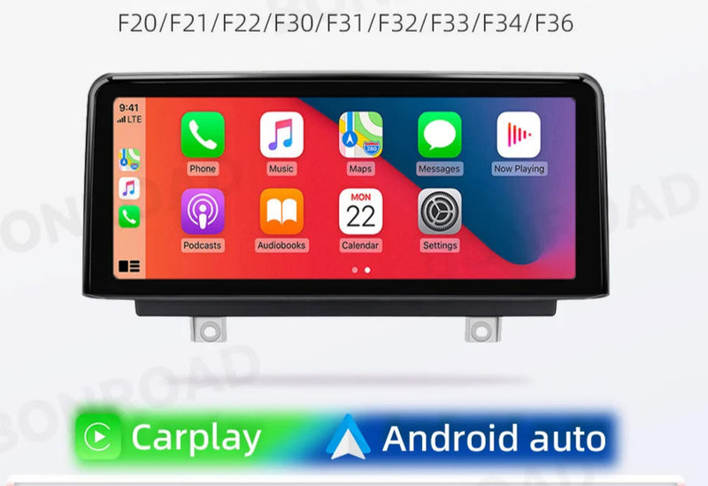 Central Multimedia Wireless Carplay para BMW series 1 2 3 4