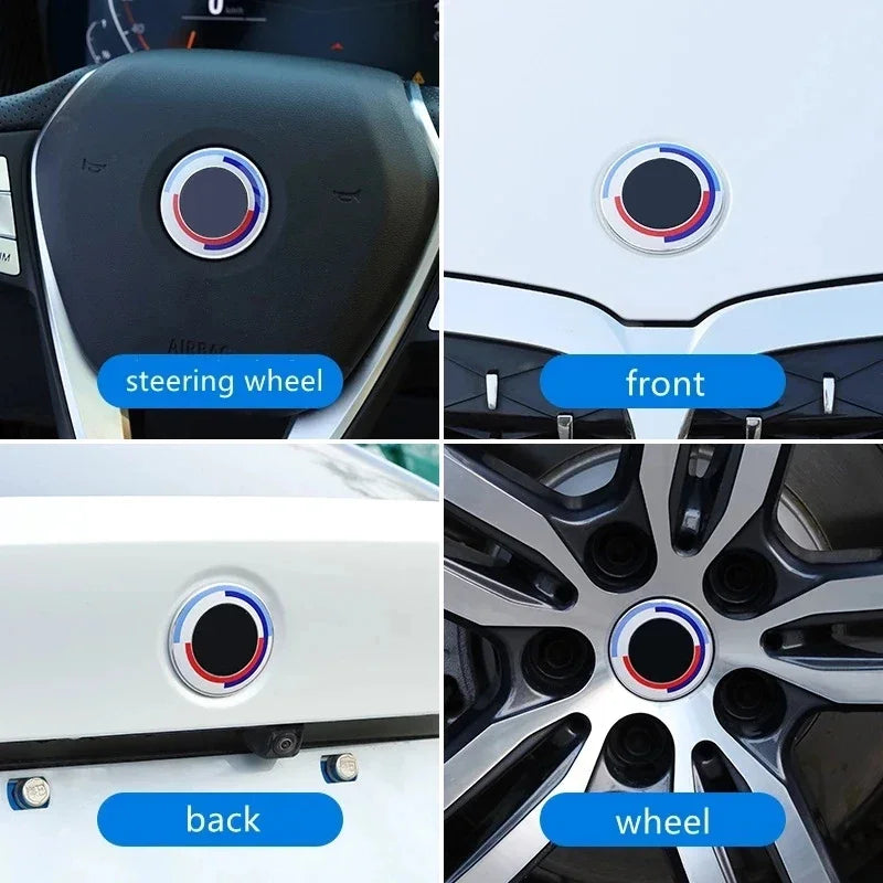 7Pçs/ emblemas 50 anos Aniversário Logo para BMW G30 G31 G38 G11 G12 G20 G28 F10 F48 F49 G01 F20 F21 F22 F30 F96
