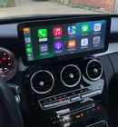 Central multimidia Wireless Carplay para Mercedes Classe C W205 GLC X253 C180 C200 300 350 2015-2018